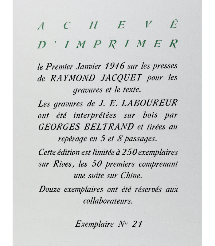 TOULET (Paul-Jean) - Les Trois Imposture - LABOUREUR (Jean-Émile)