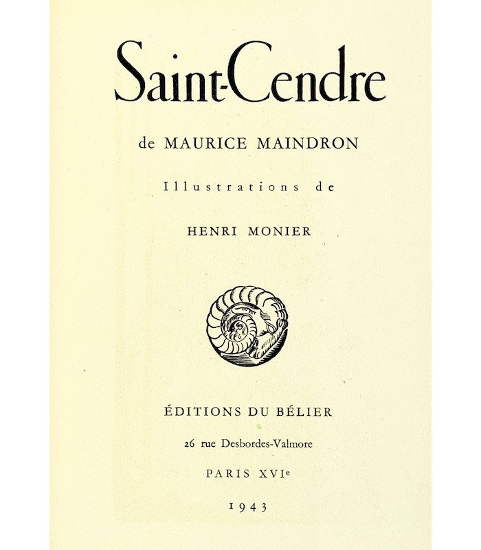 MAINDRON (Maurice) - Saint-Cendre - MONIER (Henri)