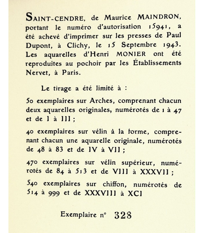 MAINDRON (Maurice) - Saint-Cendre - MONIER (Henri)