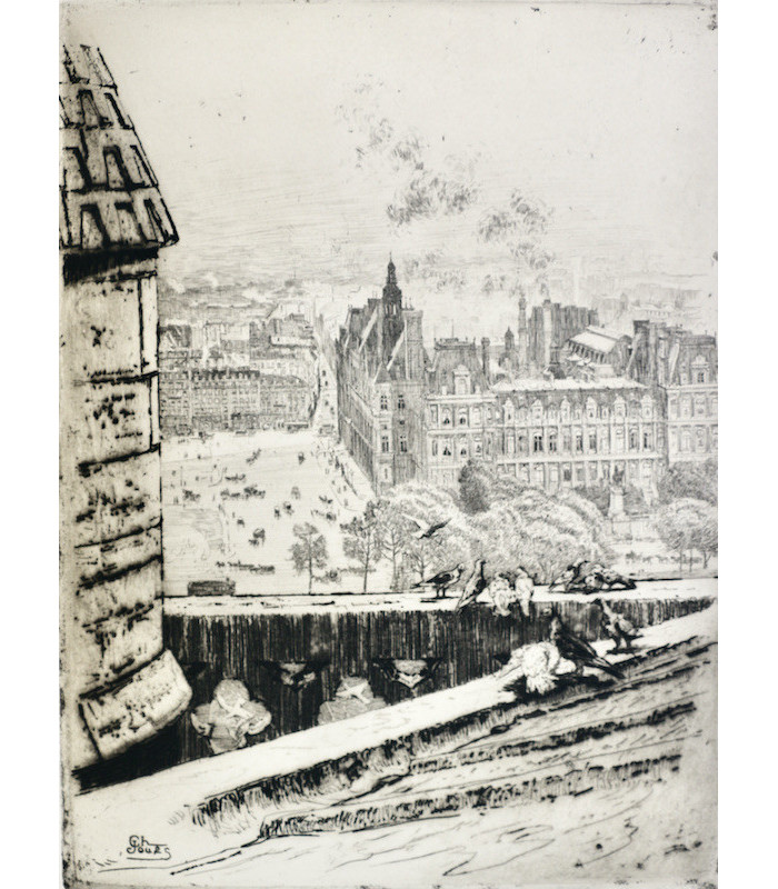 JOUAS (Charles) - Paris vu de Notre-Dame