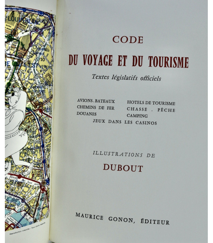 DUBOUT (Albert) - Code du Voyage et du Tourisme