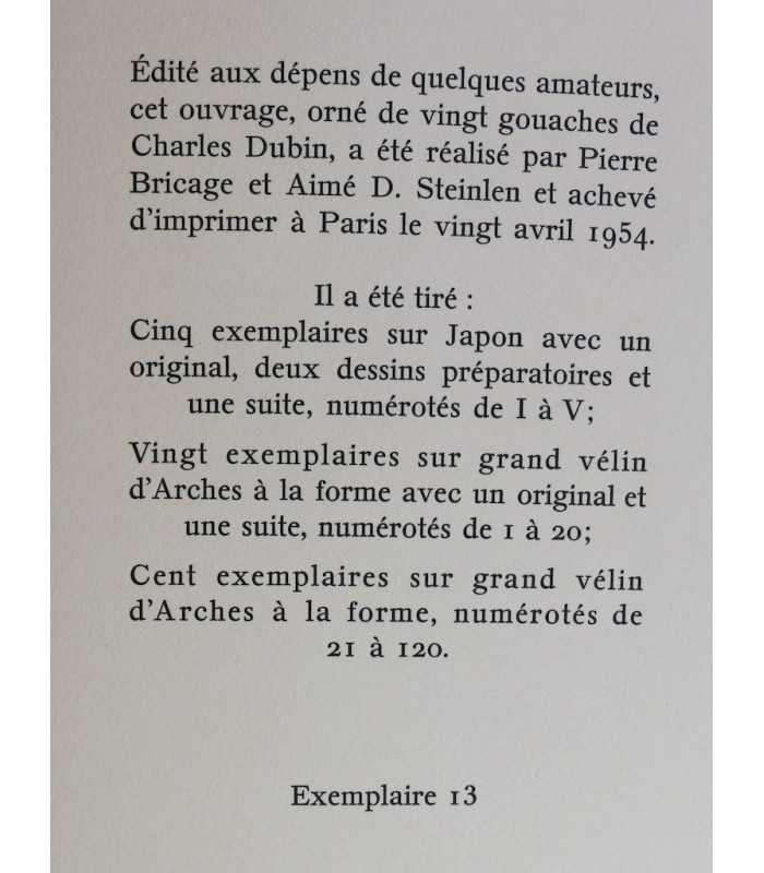 FLAUBERT (Gustave) - La Légende de Saint Julien l'Hospitalier - DUBIN (Charles)