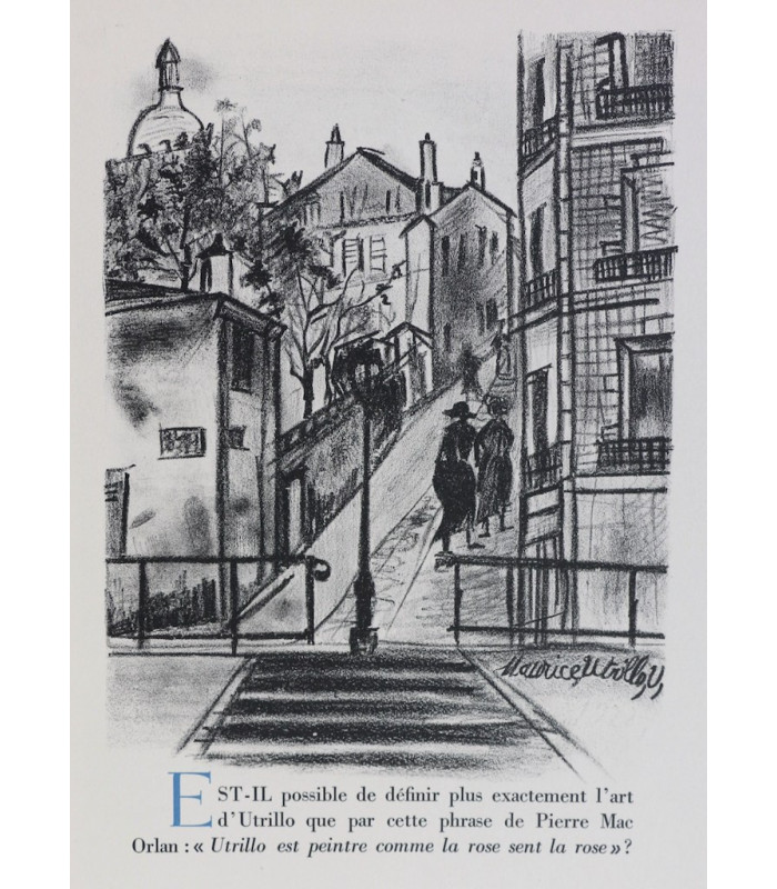 WILLY (Renée) - Éloge de Maurice Utrillo