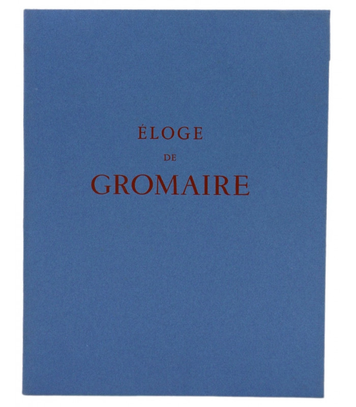 DORNAND (Guy) - Éloge de Gromaire - GROMAIRE (Marcel)