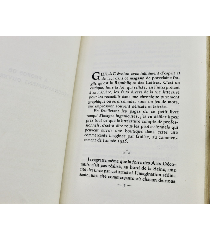 MAC ORLAN (Pierre) - Prochainement ouverture… de 62 boutiques littéraires - GUILAC (Henri)