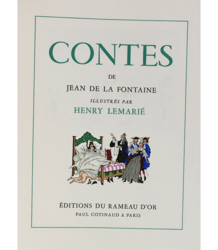 LA FONTAINE (Jean de) - Contes - LEMARIÉ (Henry)