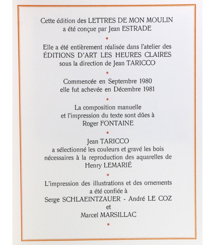 DAUDET (Alphonse) - Tartarin de Tarascon - Contes du lundi - Lettres de mon moulin - LEMARIÉ (Henry)