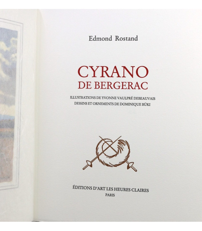 ROSTAND (Edmond) - Cyrano de Bergerac - VAULPRÉ DEBEAUVAIS (Yvonne)