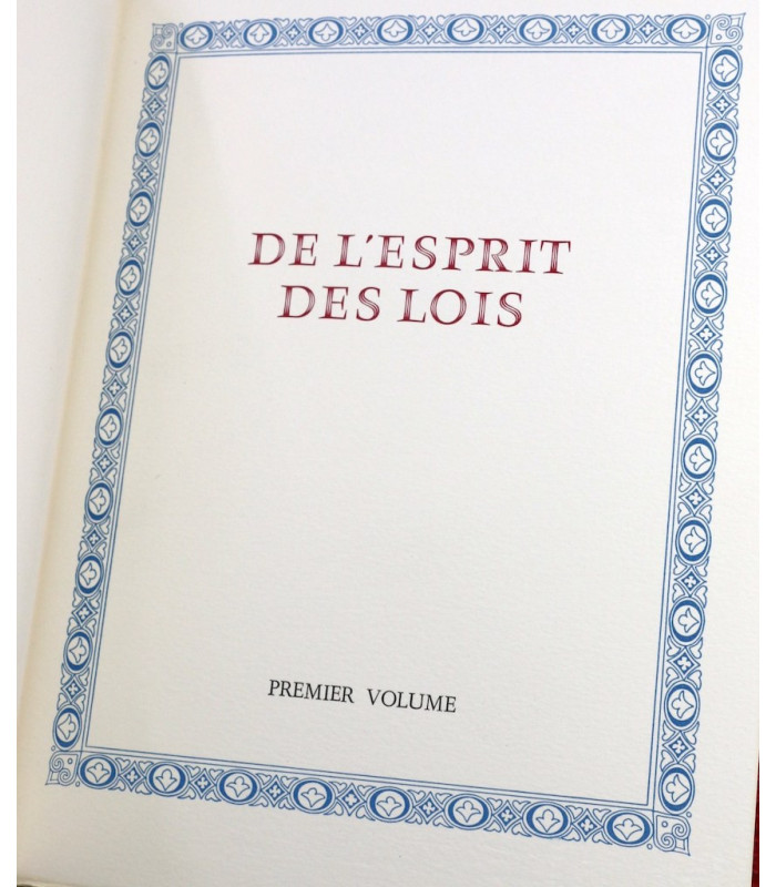 MONTESQUIEU - De l’esprit des lois - DA ROS