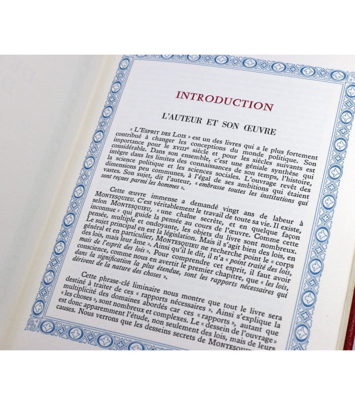 MONTESQUIEU - De l’esprit des lois - DA ROS
