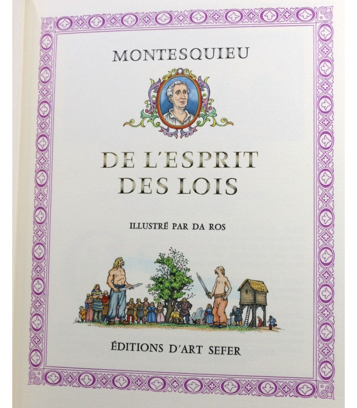 MONTESQUIEU - De l’esprit des lois - DA ROS