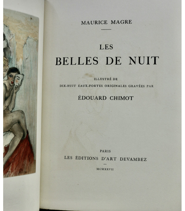 MAGRE (Maurice) - Les Belles de nuit - CHIMOT (Édouard)