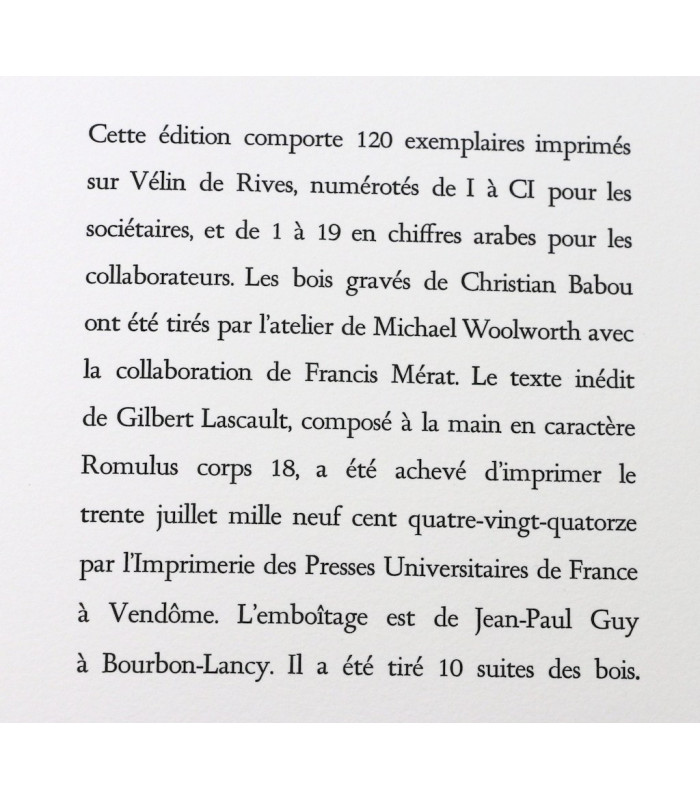 LASCAULT (Gilbert) - La Bastide sous le soleil - BABOU (Christian)