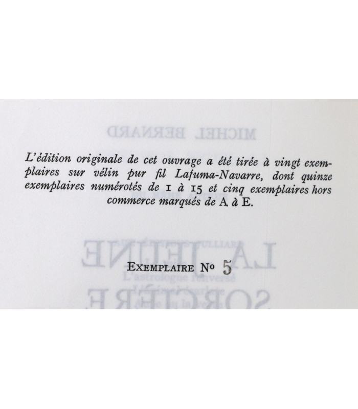 BERNARD (Michel) - La jeune sorcière