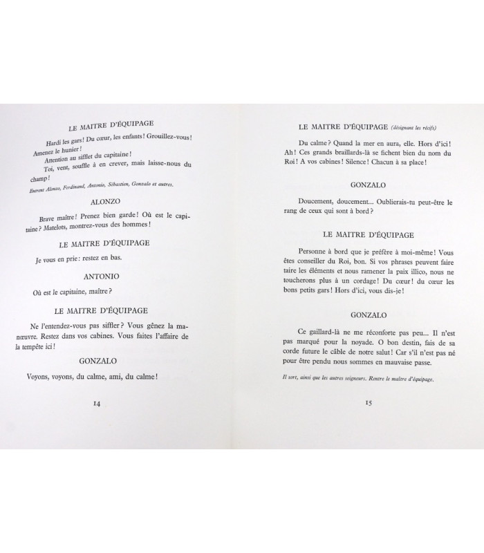 SHAKESPEARE (William) - La Tempête - CINGRIA (Alexandre)
