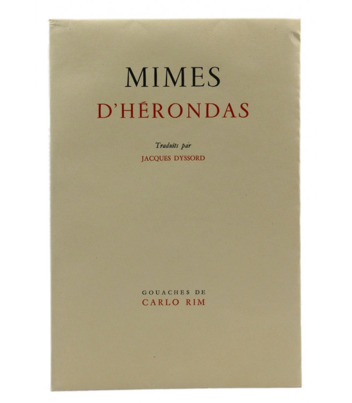 HÉRONDAS - Mimes d'Hérondas - CARLO RIM