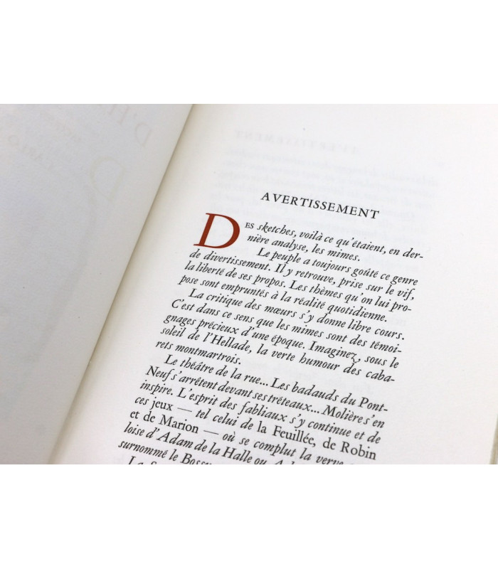 HÉRONDAS - Mimes d'Hérondas - CARLO RIM