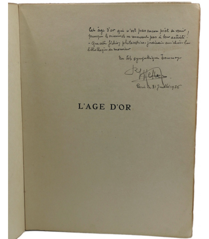 HESSE (Raymond) - L’Age d’Or - VERTÈS (Marcel)