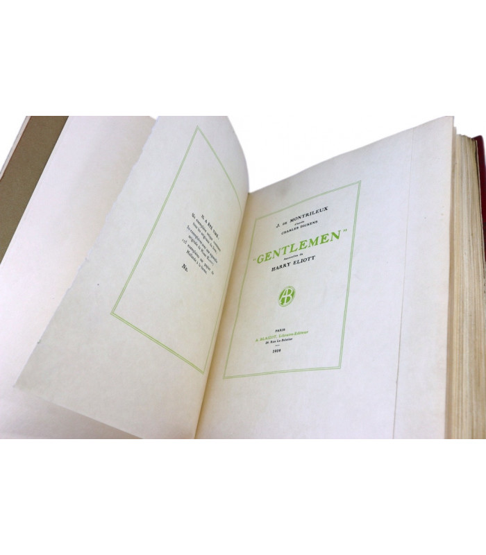 MONTRILEUX (J. de), pseudonyme de DOUCET (Jérôme) - Gentlemen - ELIOTT (Harry)