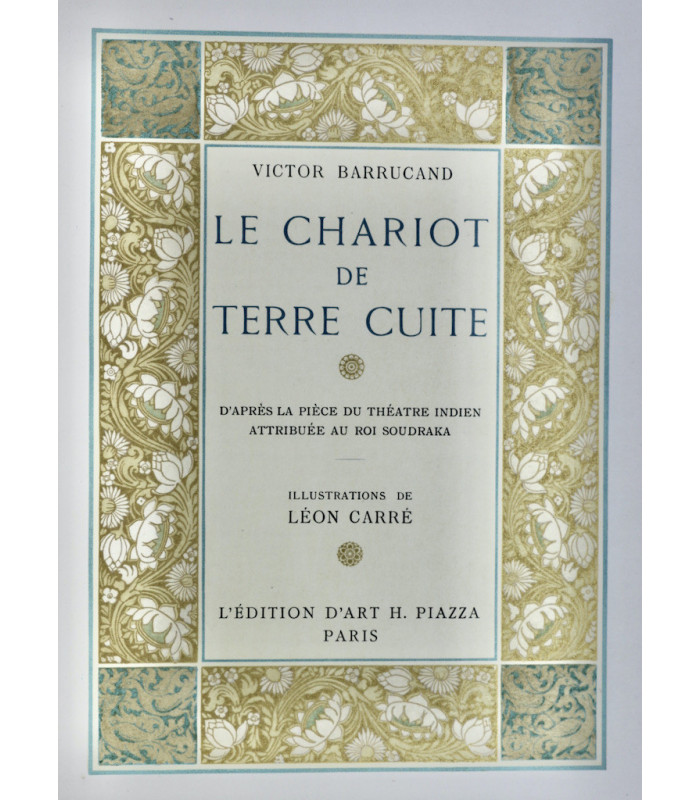 BARRUCAND (Victor) - Le Chariot de terre cuite - CARRÉ (Léon)