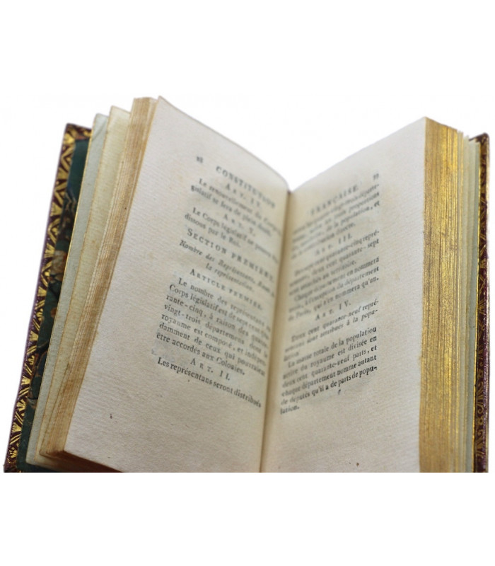 COLLECTIF - La Constitution Française [...] acceptée  par le Roi le 14 septembre 1791