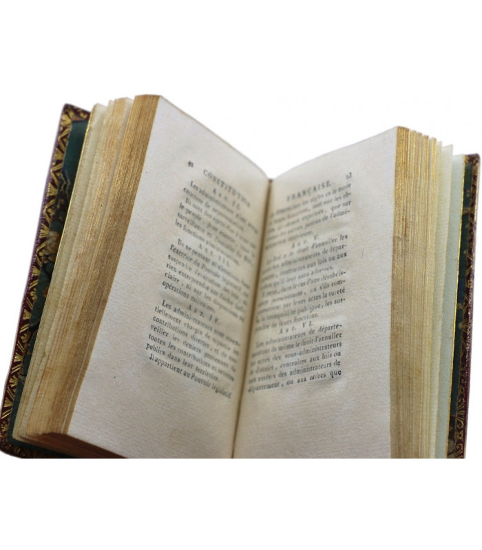 COLLECTIF - La Constitution Française [...] acceptée  par le Roi le 14 septembre 1791