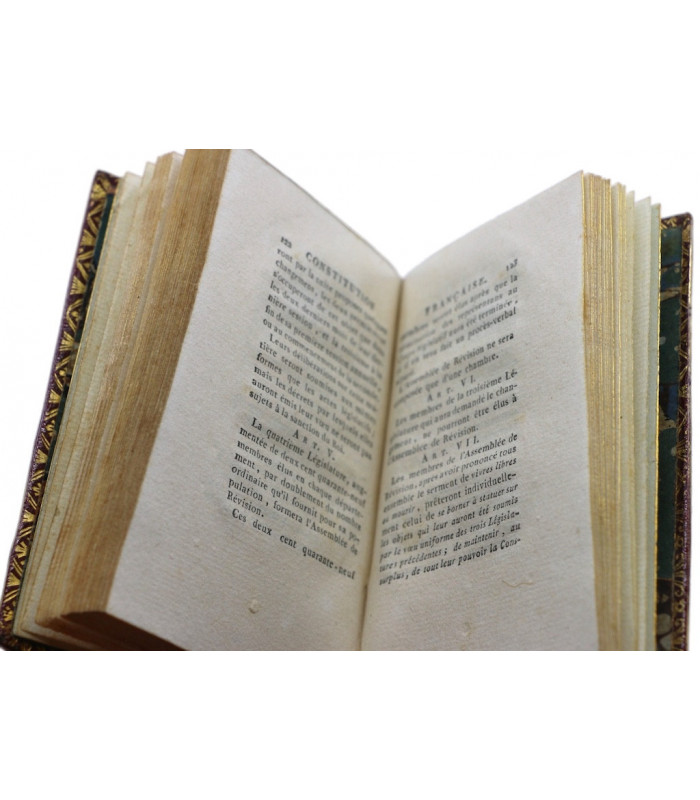 COLLECTIF - La Constitution Française [...] acceptée  par le Roi le 14 septembre 1791