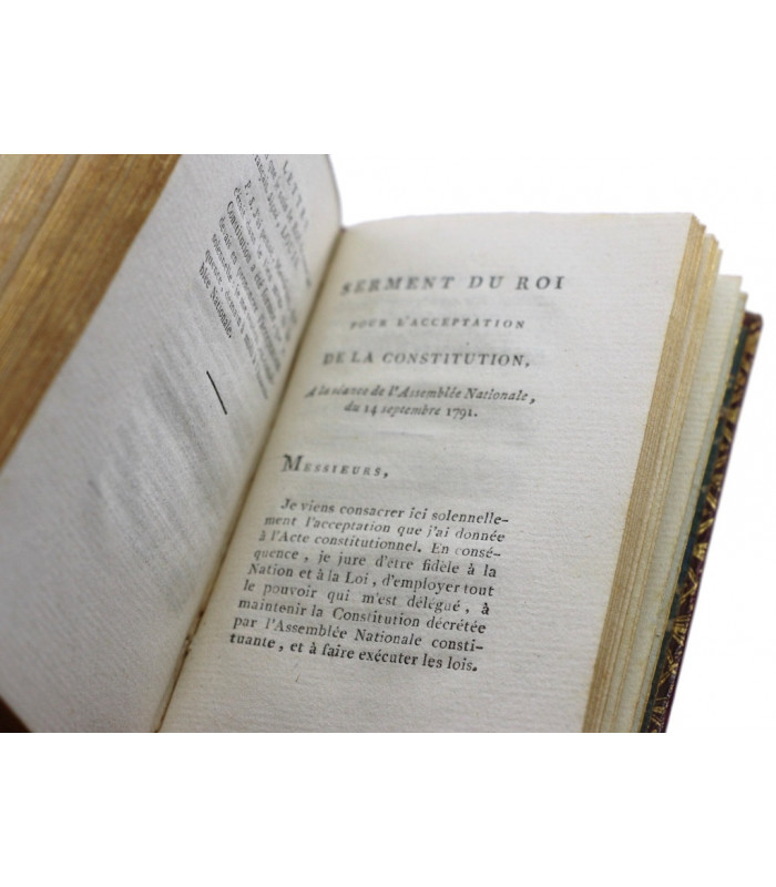 COLLECTIF - La Constitution Française [...] acceptée  par le Roi le 14 septembre 1791