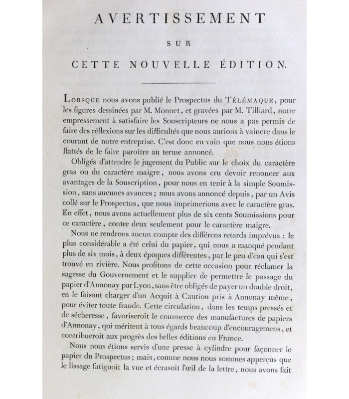 FÉNELON (François de Salignac de la Mothe) - Les Aventures de Télémaque - MOITTE