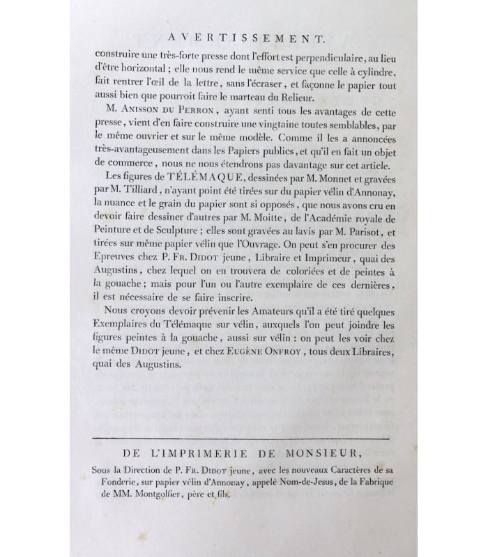 FÉNELON (François de Salignac de la Mothe) - Les Aventures de Télémaque - MOITTE