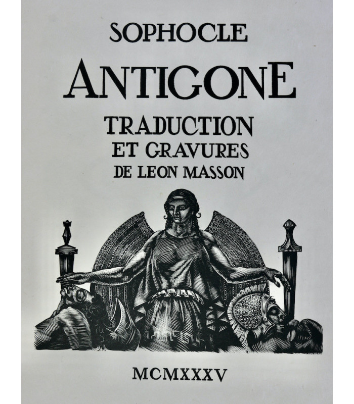 SOPHOCLE - Antigone - MASSON (Léon)