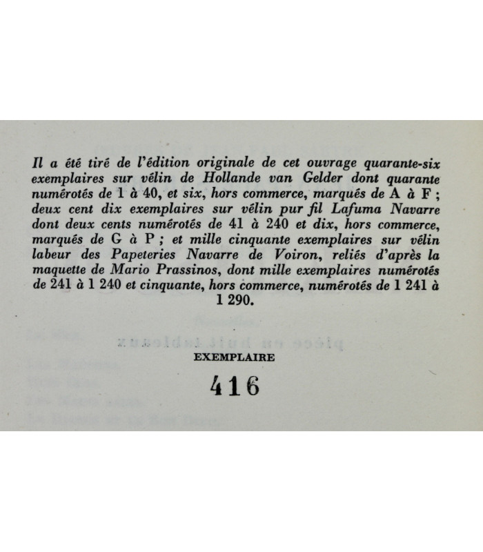 SARTRE (Jean-Paul) - Nekrassov - PRASSINOS (Mario)