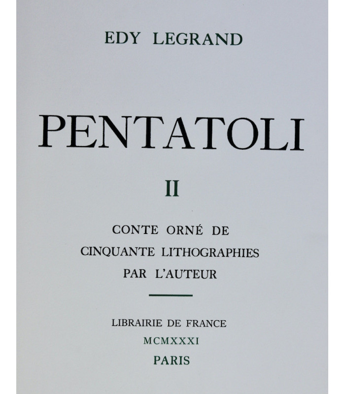 LEGRAND (Edy) - Pentatoli
