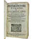 DELLA PORTA (Giambattista) - La Physionomie Humaine
