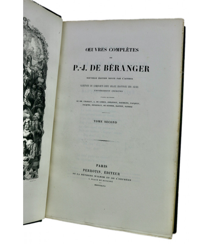 BÉRANGER (Pierre-Jean de) - Oeuvres complètes