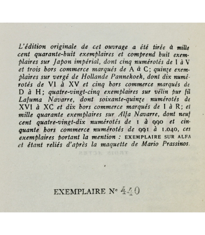 COCTEAU (Jean) - L’Aigle à deux têtes - PRASSINOS (Mario)