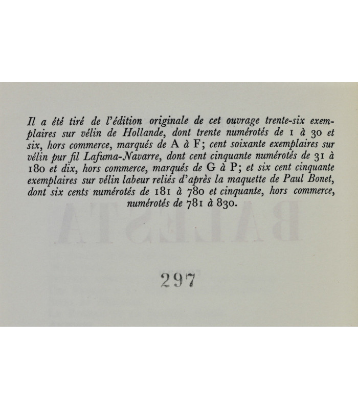 BOSCO (Henri) - Les Balesta - BONET (Paul)