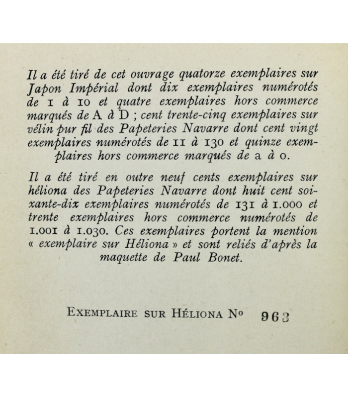 CLAUDEL (Paul) - L’Histoire de Tobie et de Sara - BONET (Paul)