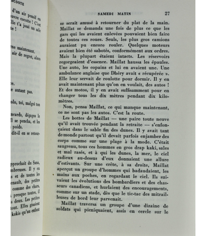 MERLE (Robert) - Week-end à Zuydcoote - PRASSINOS (Mario)