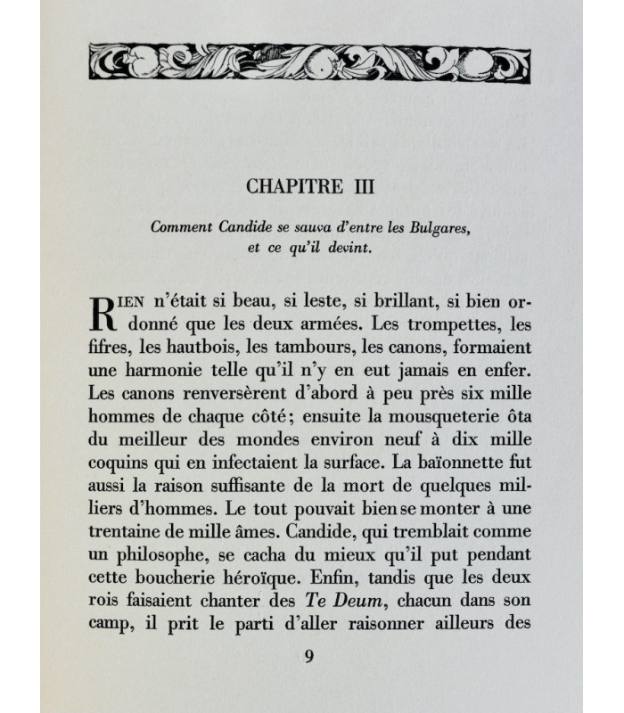 VOLTAIRE - Candide ou l'optimisme - BRUNELLESCHI (Umberto)