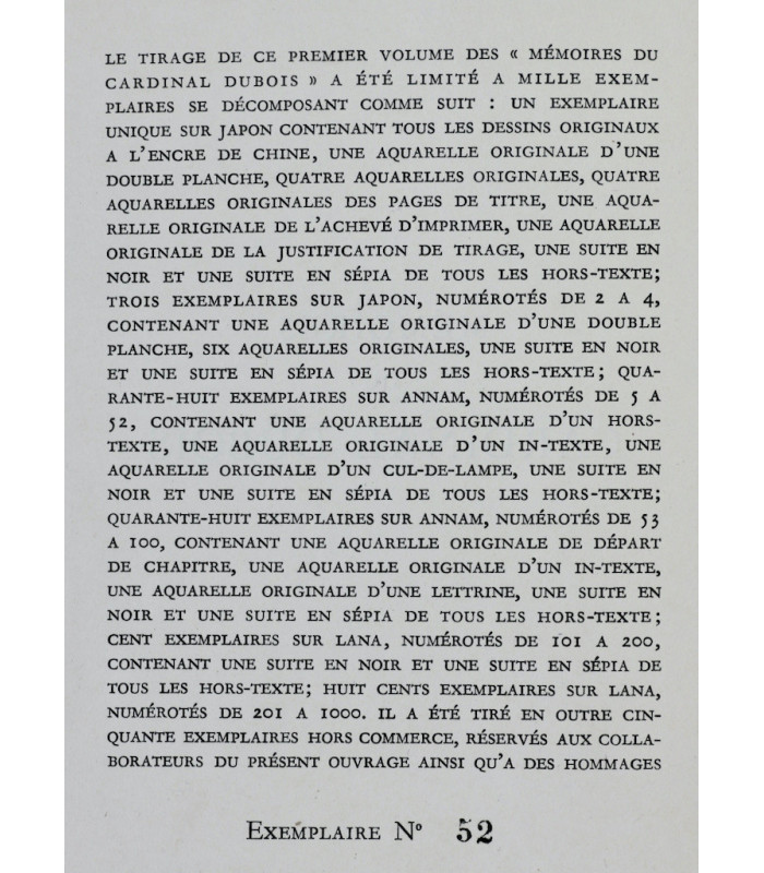 DUBOIS (Guillaume) - Mémoires du Cardinal Dubois - GRADASSI (Jean)