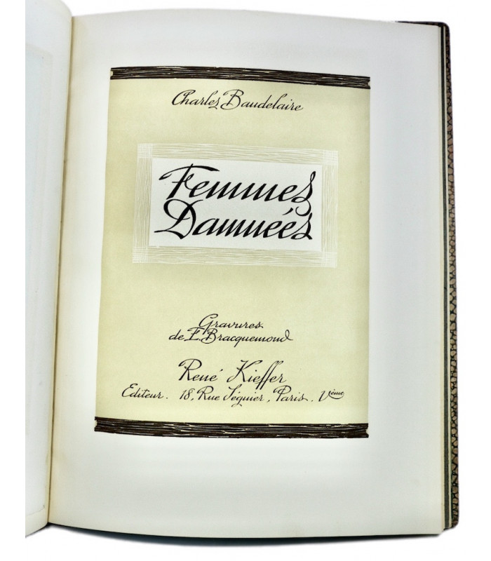 BAUDELAIRE (Charles) - Femmes damnées - BRACQUEMOND (Émile)
