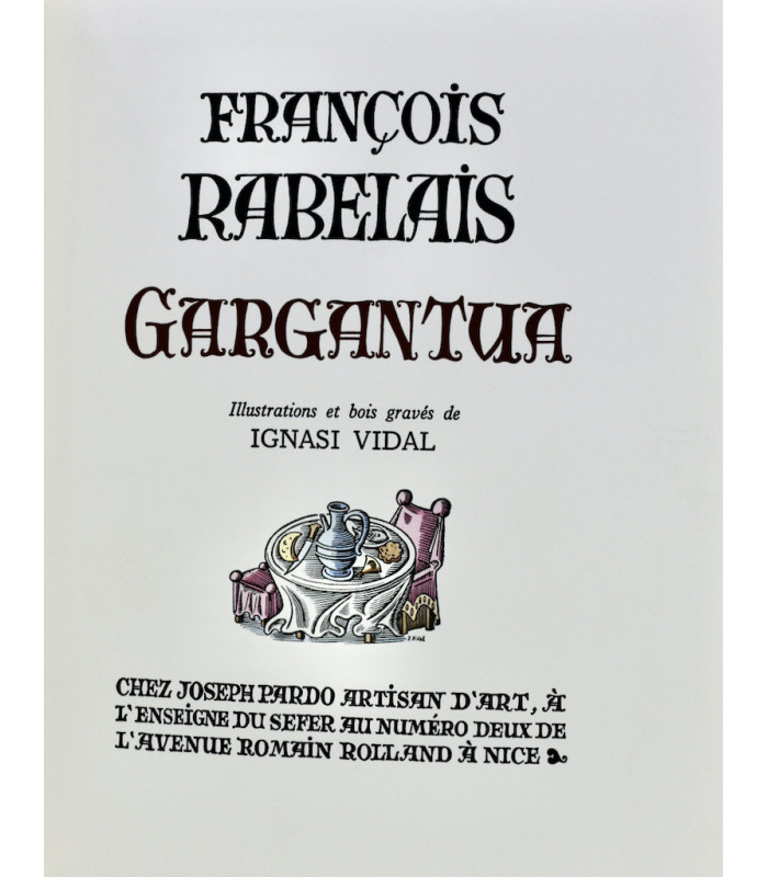 RABELAIS (François) - Gargantua - VIDAL (Ignasi)
