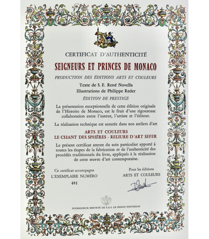NOVELLA (René) - Seigneurs et Princes de Monaco - REDER (Philippe)