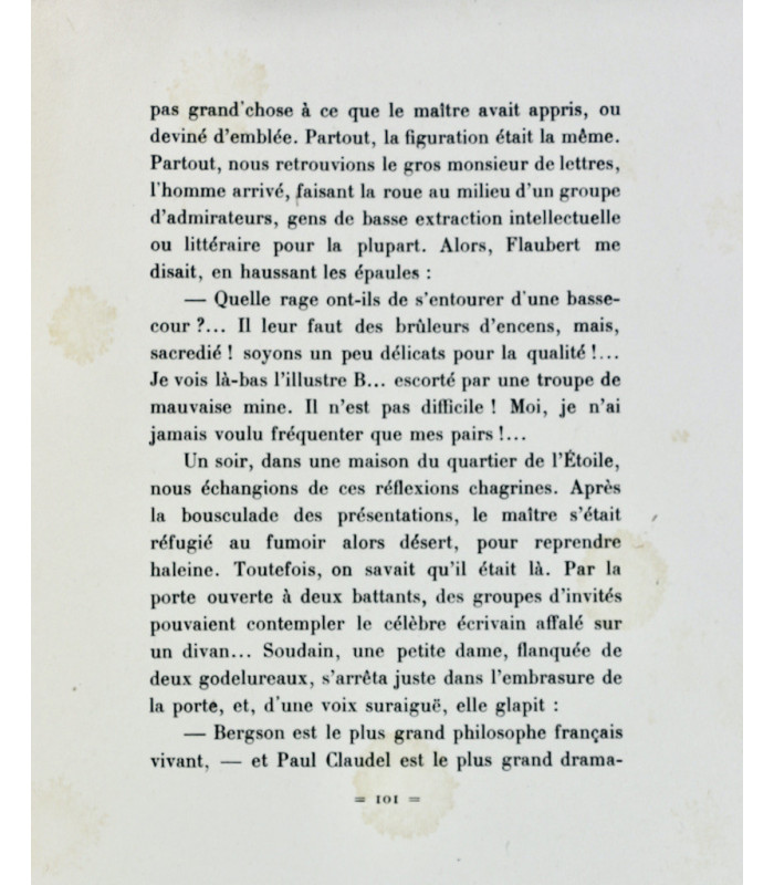 BERTRAND (Louis) - Flaubert à Paris ou Le Mort vivant - HERMANN-PAUL